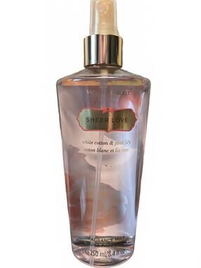 NEW Victoria's Secret Sheer Love Fragrance Mist Body Spray Cotton Lily 8.4 oz